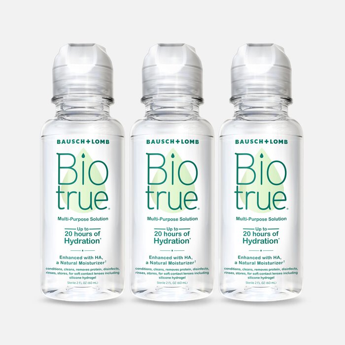Bausch + Lomb Biotrue Multi-Purpose Contact Lens Solution, 2 fl oz. (3-Pack), , large