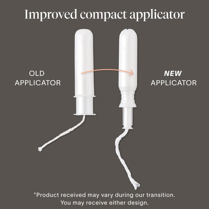 Cora Organic Cotton Applicator Tampons, , large