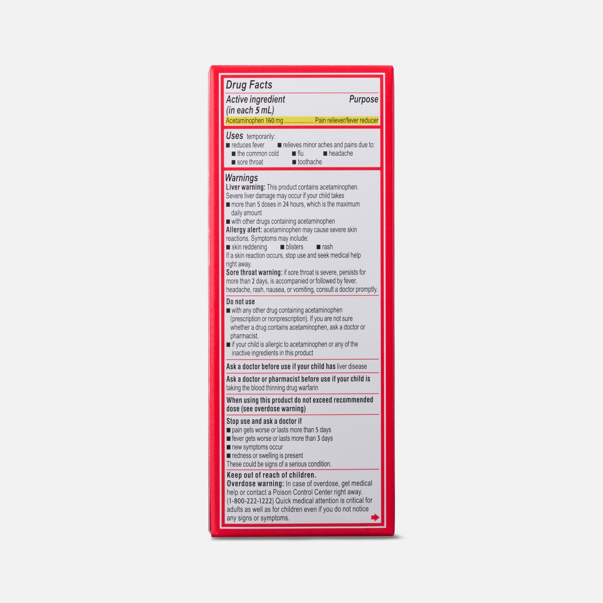 Children's Tylenol Fever Reducer & Pain Reliever, Ages 2-11, 4 fl oz., , large
