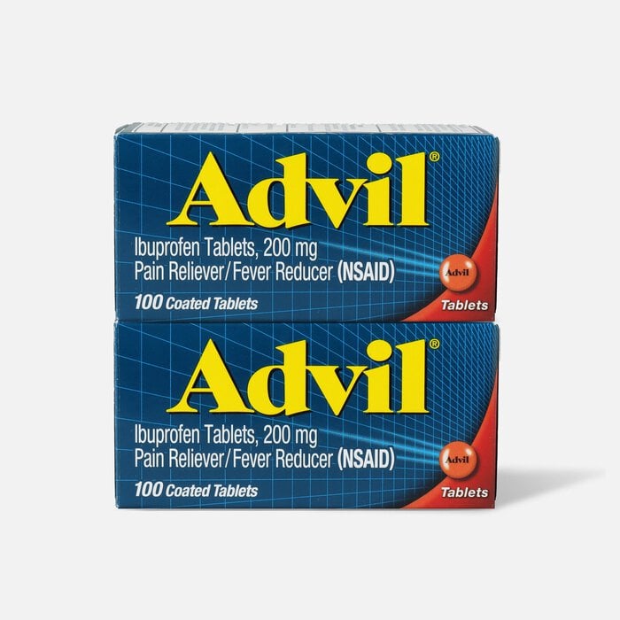 Advil Pain Reliever Fever Reducer Tablets, 100 ct. (2-Pack), , large