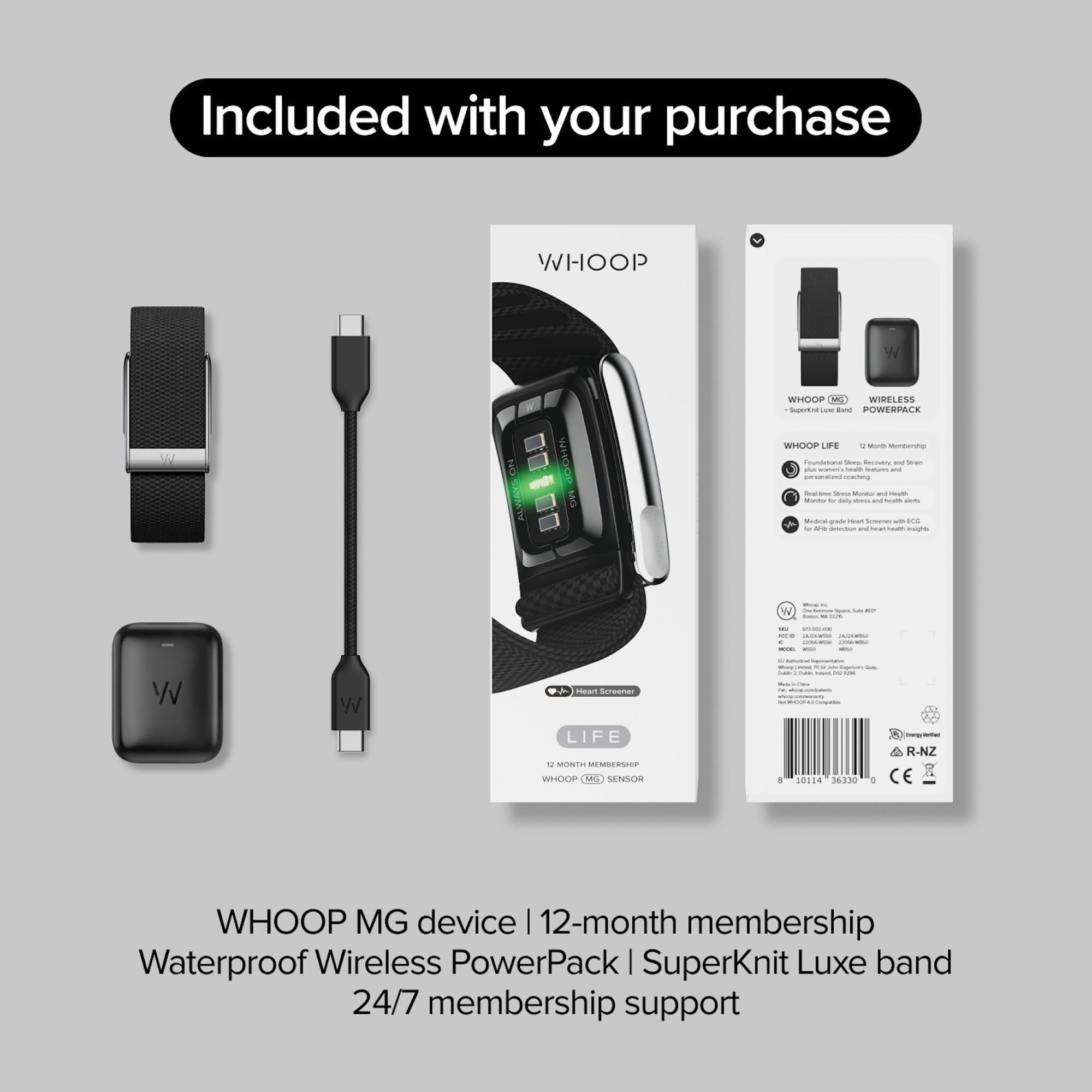 WHOOP Life Wearable Health & Activity Tracker, , large