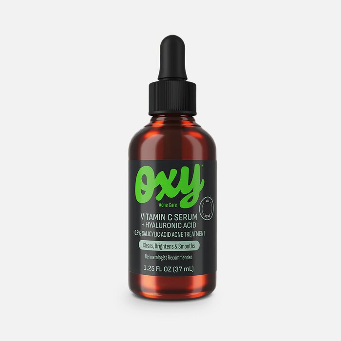 OXY Acne Care Vitamin C Serum + Hyaluronic Acid Acne Treatment, 1.25 fl oz., , large