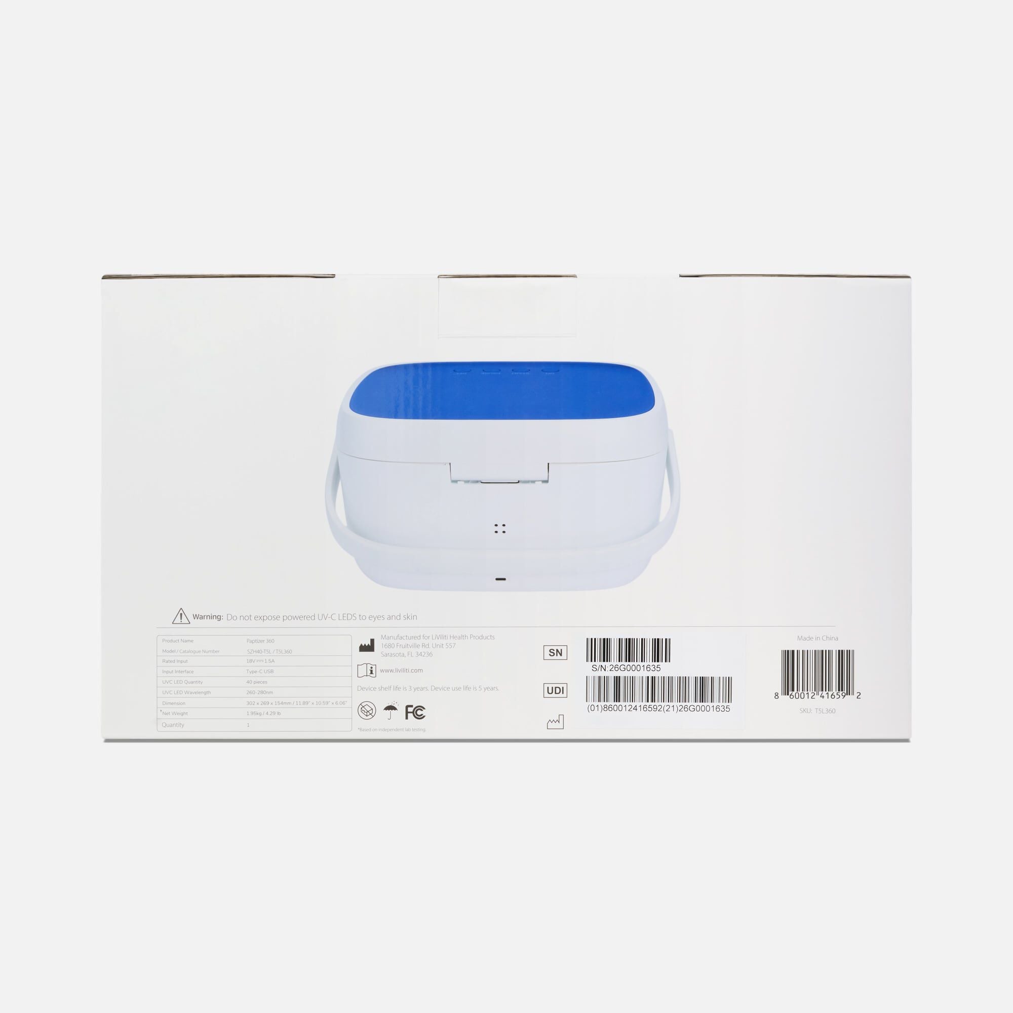 LiViliti Paptizer 360 Smart CPAP Sanitizer, , large