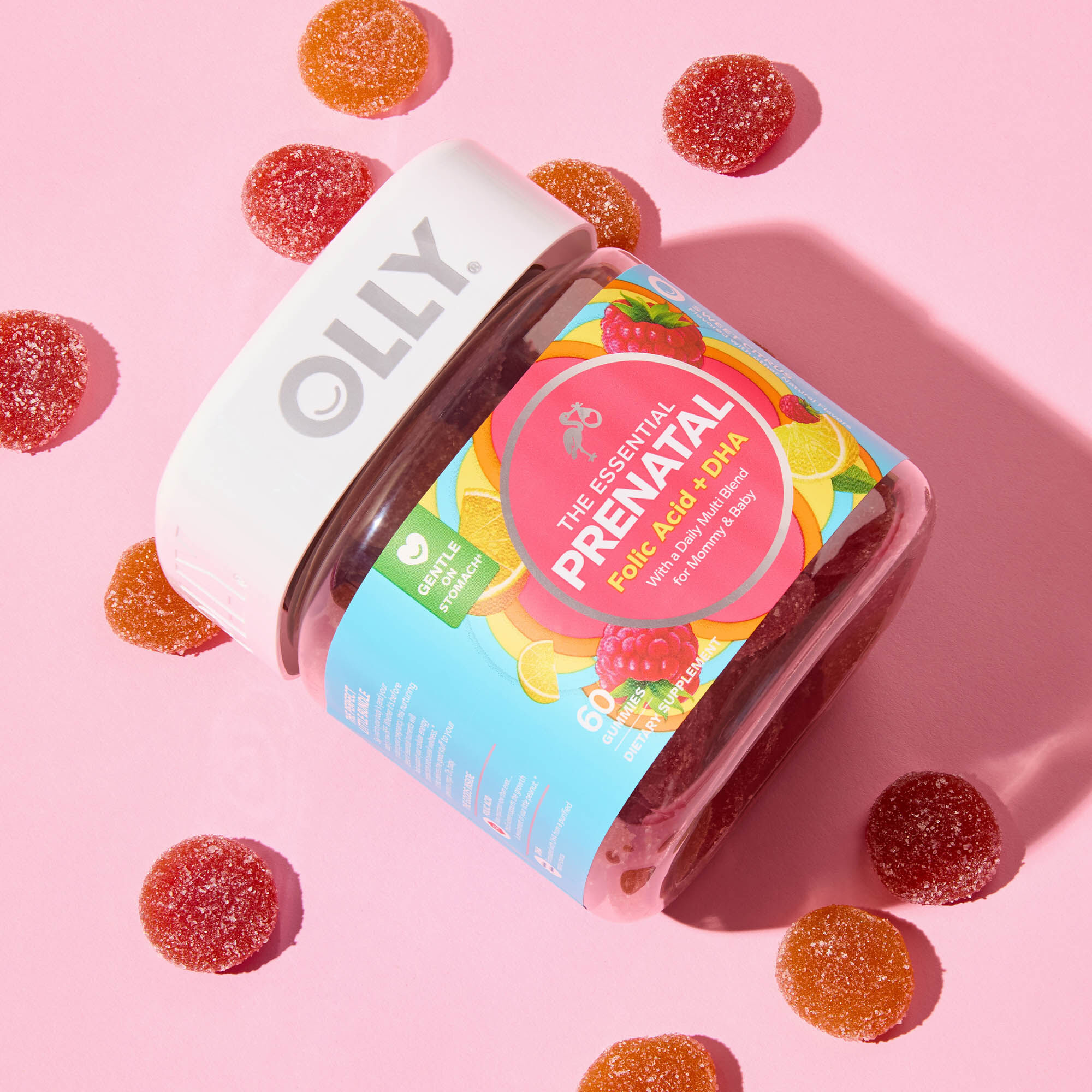 OLLY The Essential Prenatal Gummy Multivitamin, Sweet Citrus, 30 Day Supply, 60 ct., , large