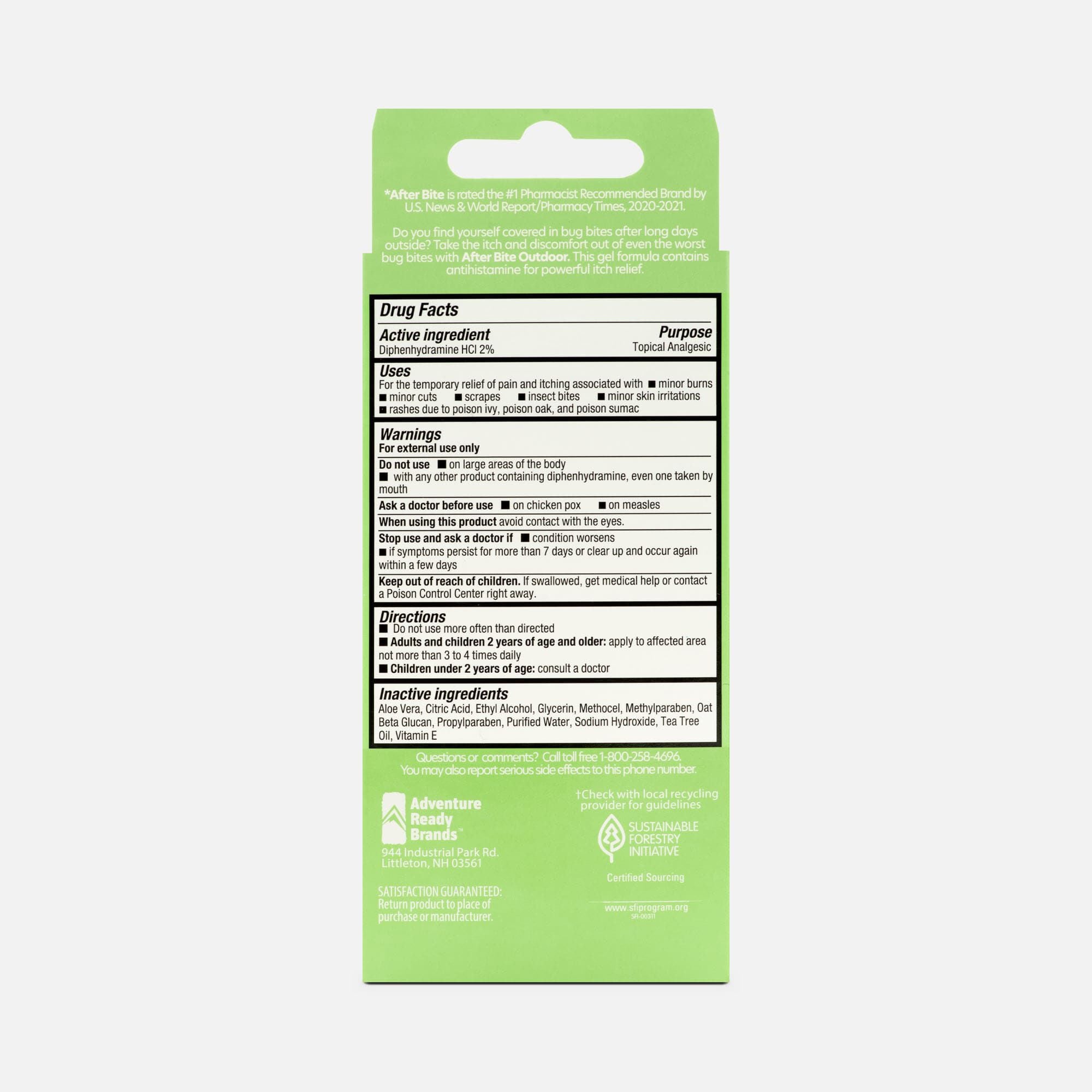 After Bite Outdoor Itch Relieving Gel, 0.7 oz. (2-Pack), , large