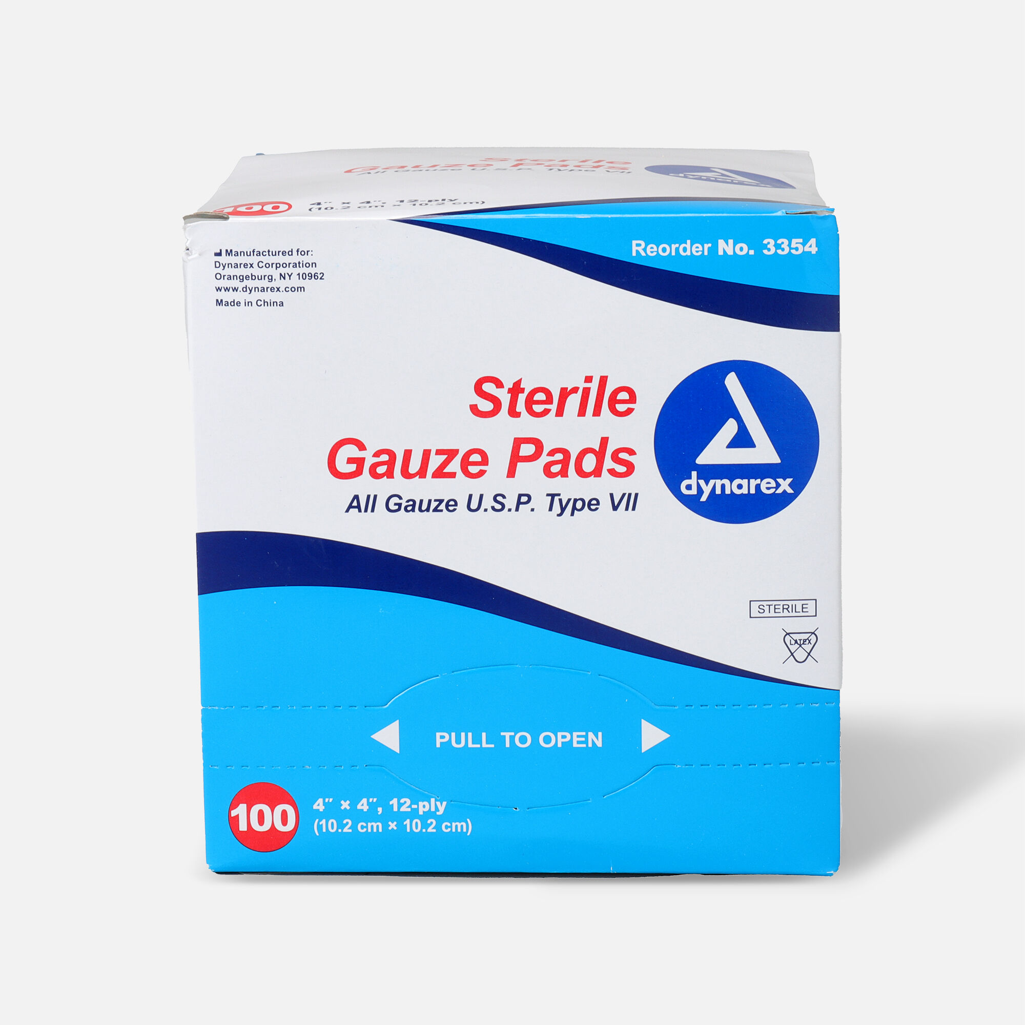 Dynarex Sterile Gauze Pads, 12 ply - 100 ct., , large