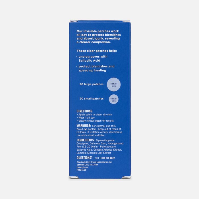 PanOxyl Daytime Invisible Patches w/ Salicylic Acid, 40 ct., , large
