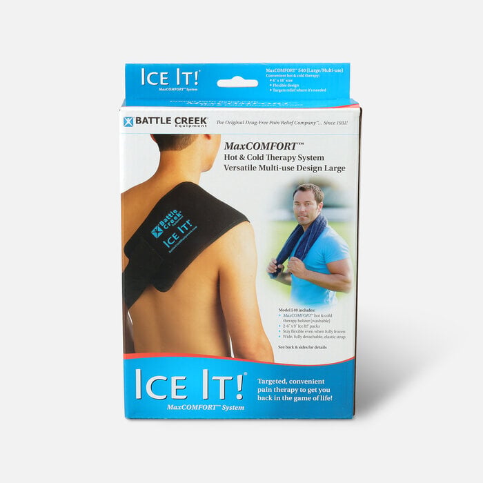Battle Creek Ice It!® ColdCOMFORT™ System with Strap Model 540, 6" x 18", , large
