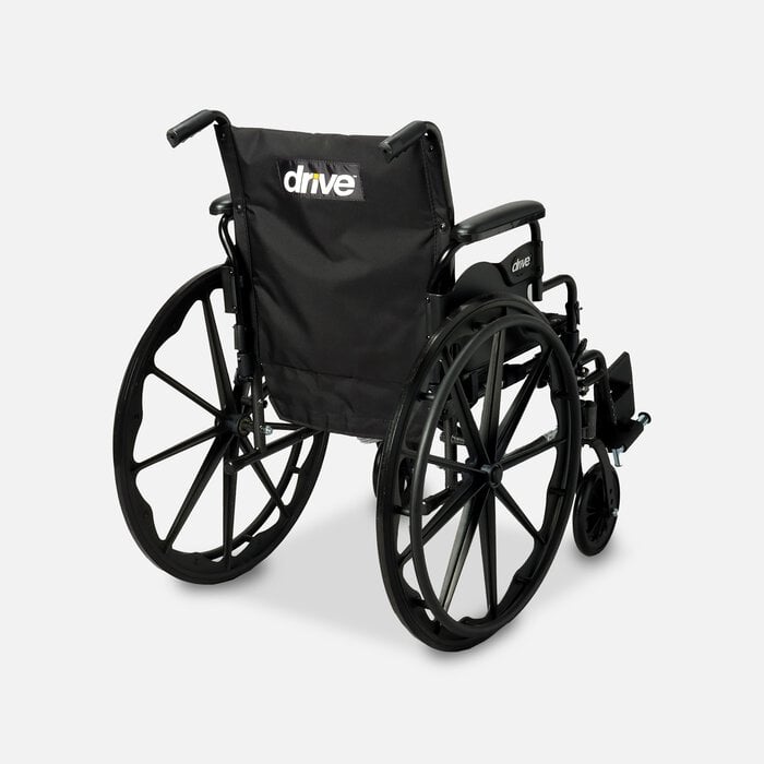 Drive Cruiser III Lightweight Wheelchair, Swing Away Footrests, 18", Black, , large