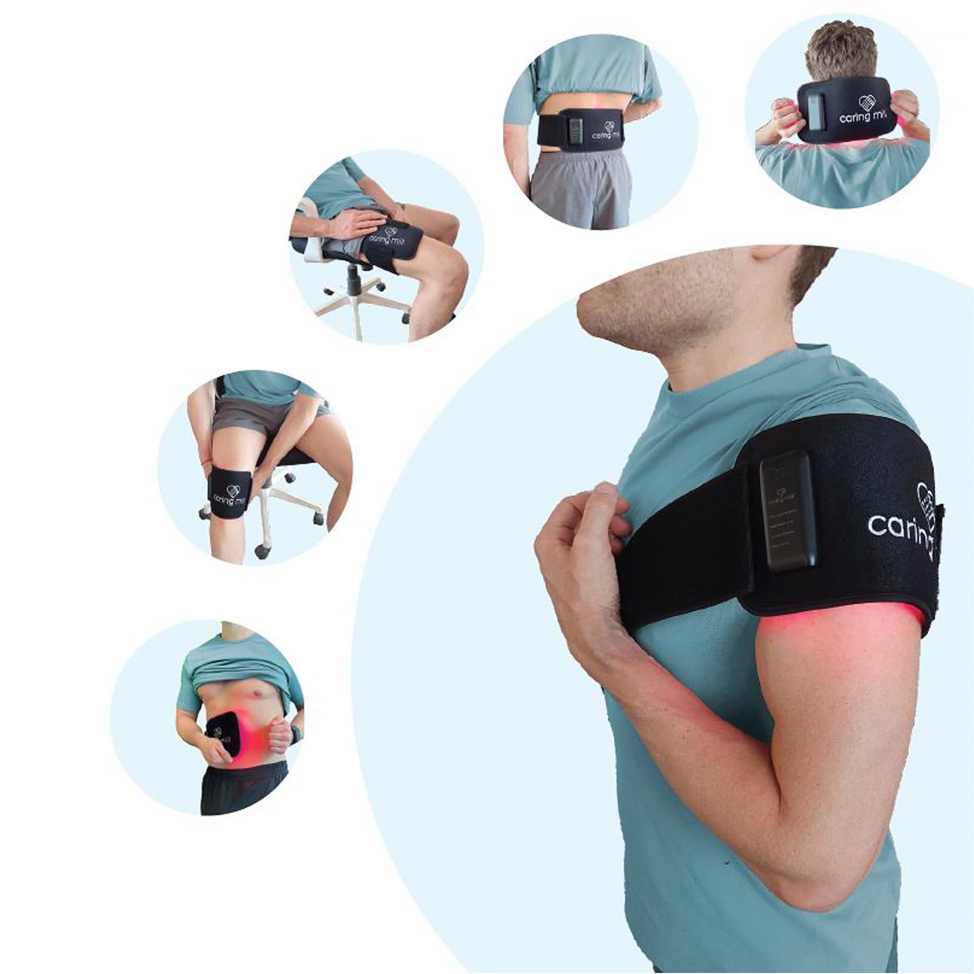 Multipurpose Infrared & Red-light Therapy Flex Wrap  – Caring Mill™, , large