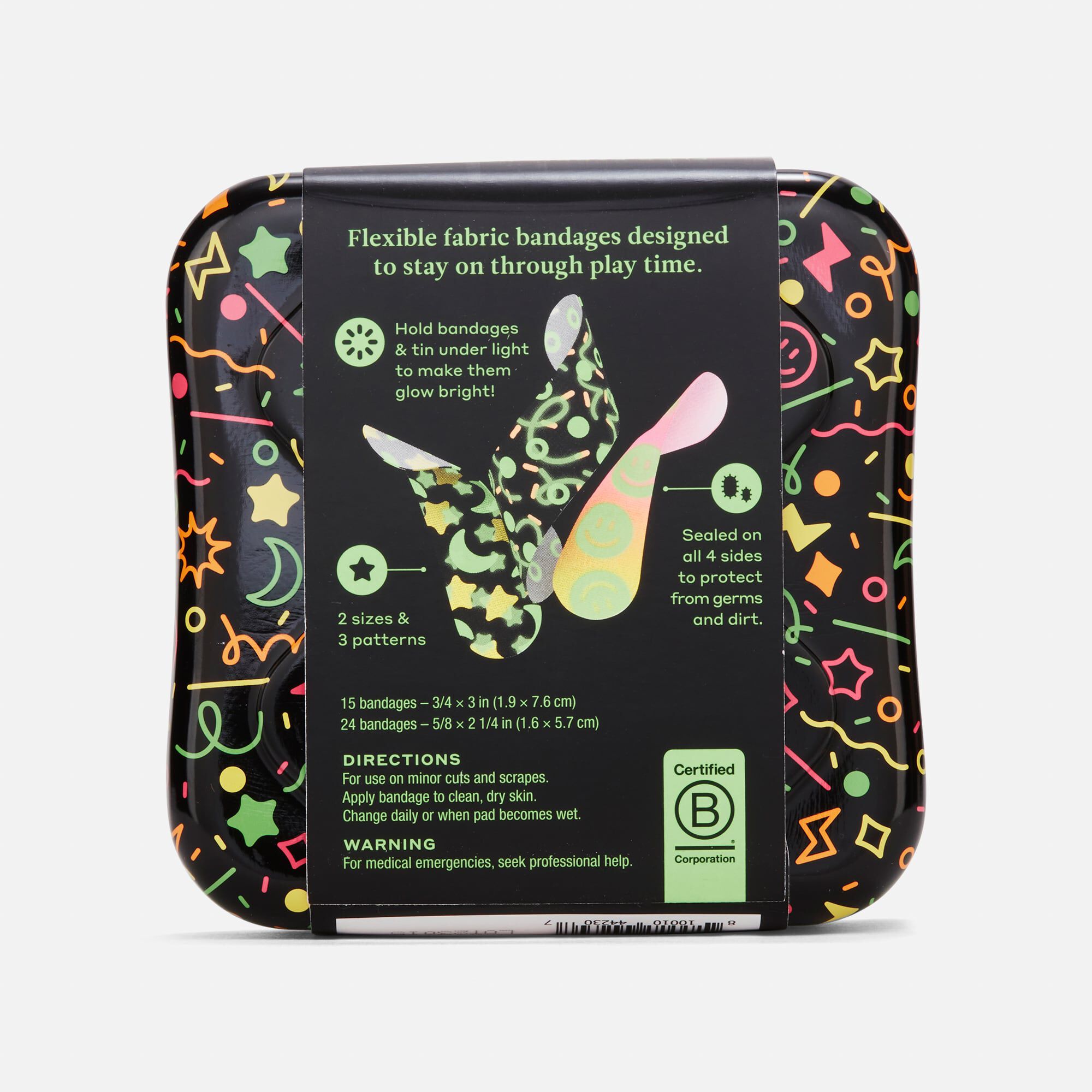 Welly Bravery Badges Glow-in-the-Dark Bandages, 39 ct., , large