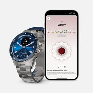Withings ScanWatch Nova Premium Heart Health Hybrid Smartwatch, 42mm, Blue