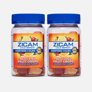 Zicam Cold Remedy Medicated Fruit Drops, 25 ct. (2-Pack), , large