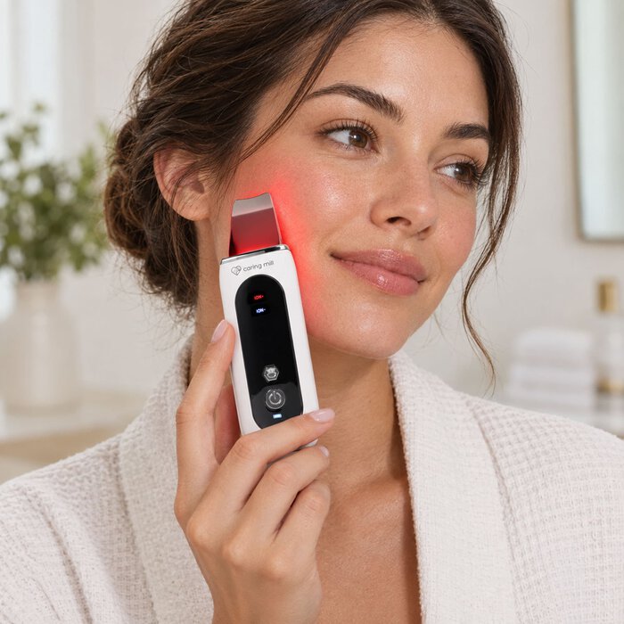 Caring Mill™ Ultrasonic Pore and Acne Clearing Exfoliating Spatula, , large