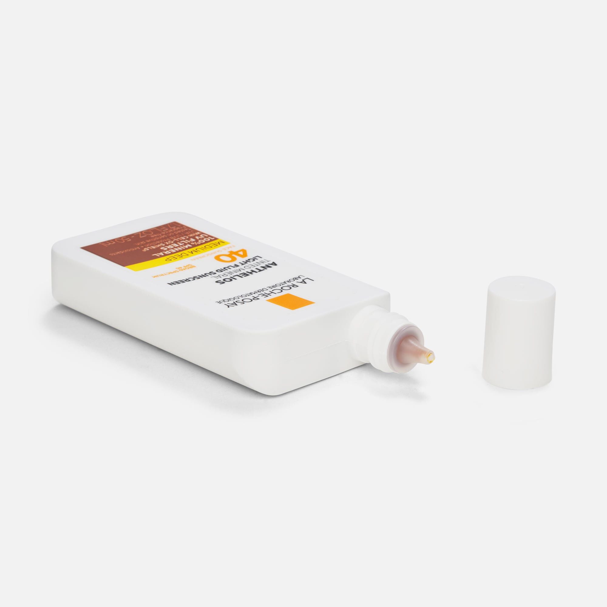 La Roche-Posay Anthelios Mineral Tinted Light Fluid Face Sunscreen, SPF 40, 1.7 fl oz., Medium Deep, large