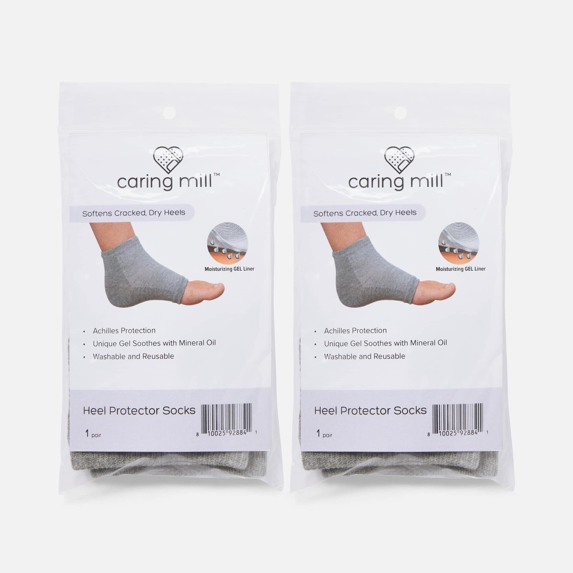 Caring Mill™ Heel Protector Socks (2 pack)