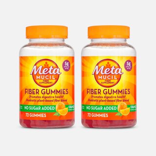 Metamucil Fiber Gummies, No Sugar Added, Orange, 72 ct. (2-Pack), , large