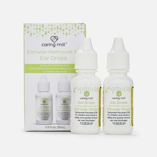 Caring Mill™ Ear Wax Removal Drops 6.5% Carbamide Peroxide, 0.5 oz. (2-Pack), , large