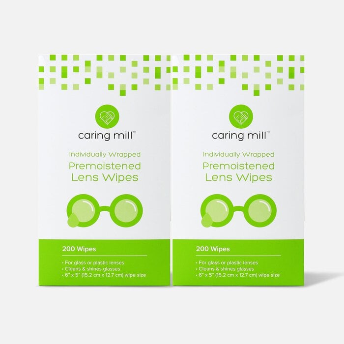 Caring Mill™ Pre-Moistened Lens Wipes, 200 ct. (2-Pack), , large