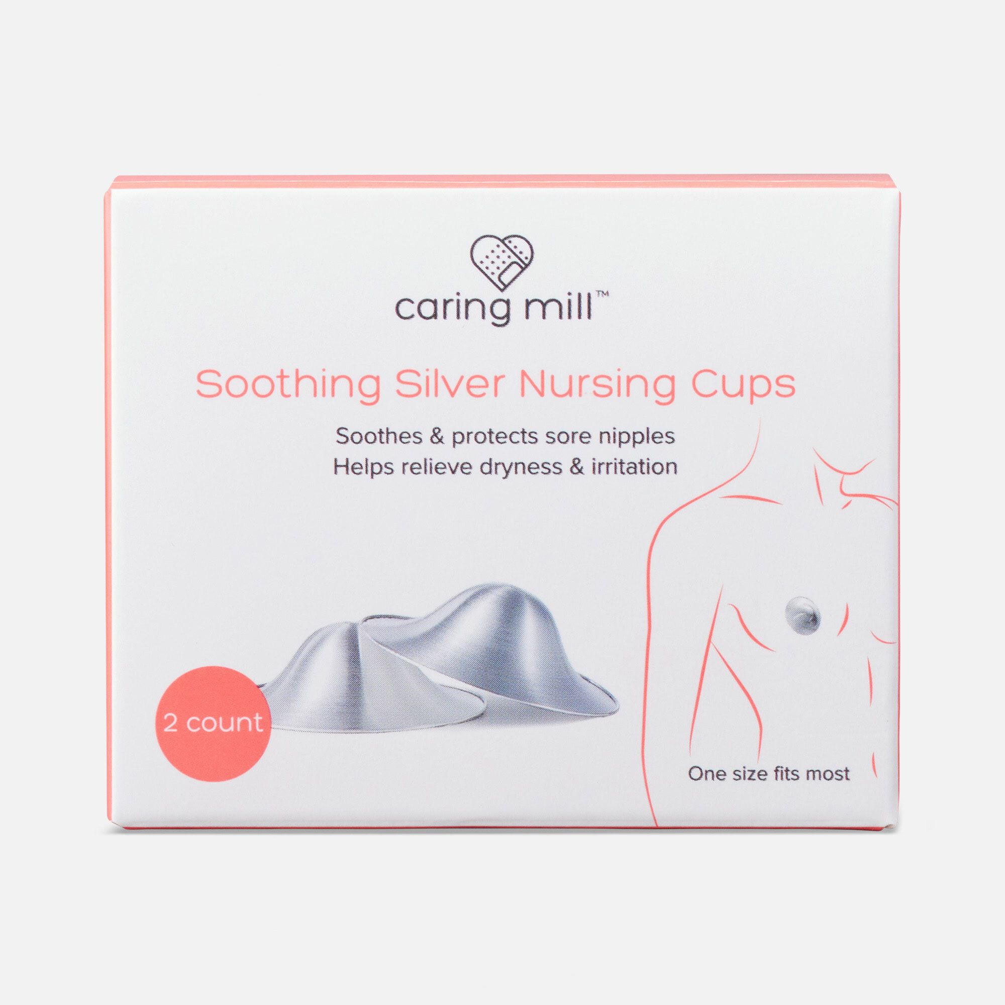 Caring Mill™ Soothing Silver Nursing Cups