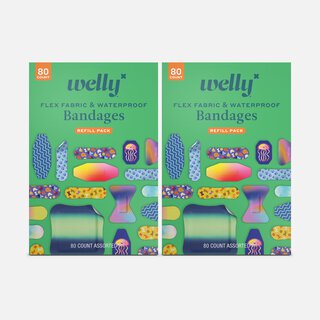 Welly Bravery Bandages Family Pack Carton Assorted, 80 ct. (2-Pack), , large