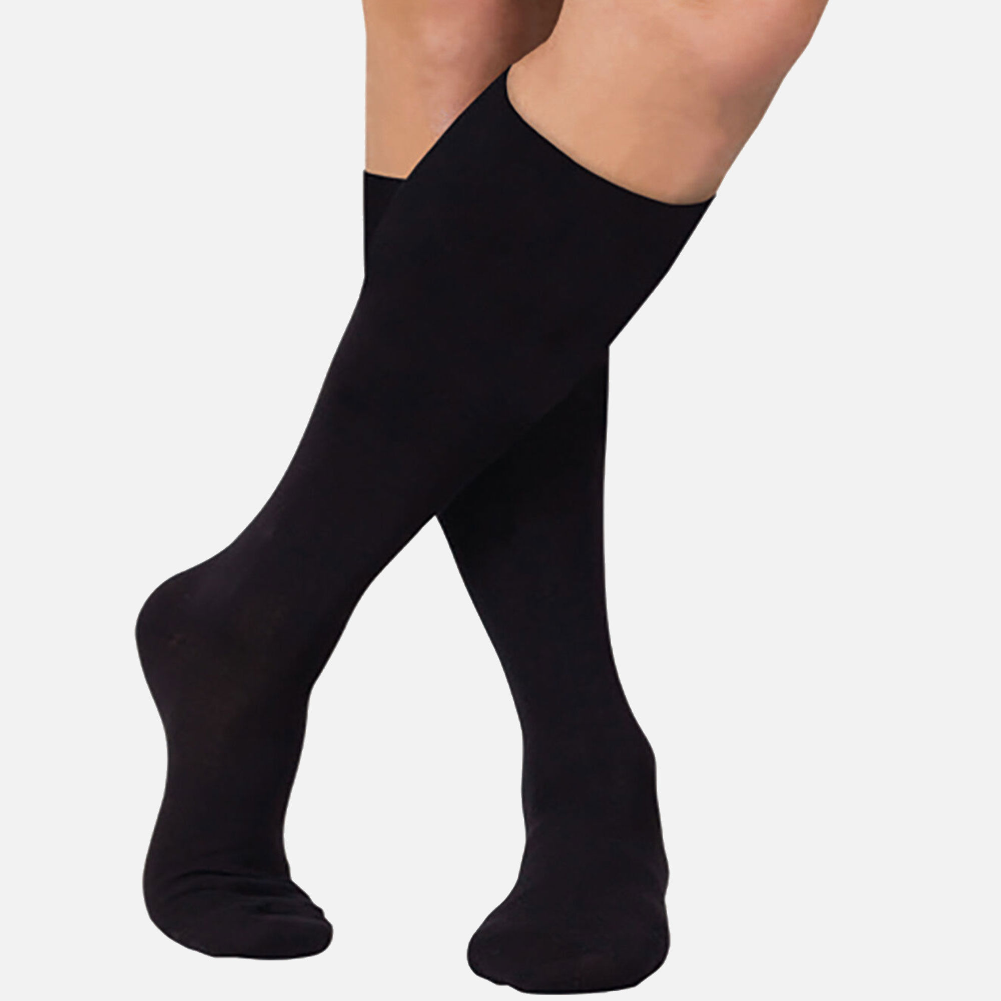 Skineez Skin-Reparative Hydrating Compression Socks, 30-40, Black, Large/X-Large