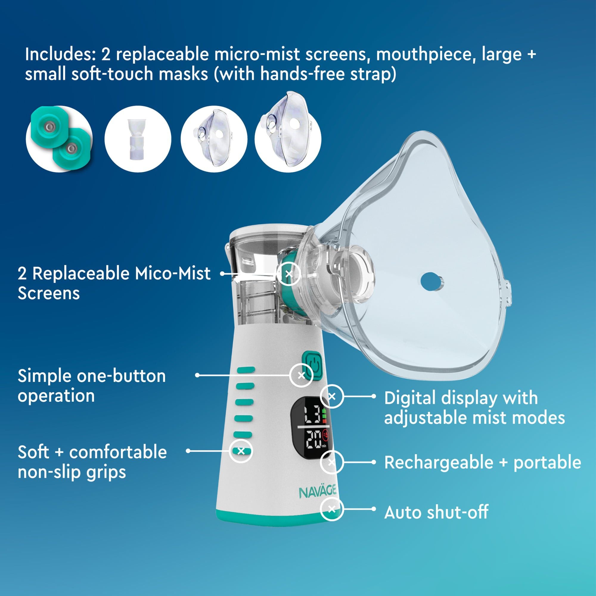 Navage® Portable Nebulizer for All Ages, , large