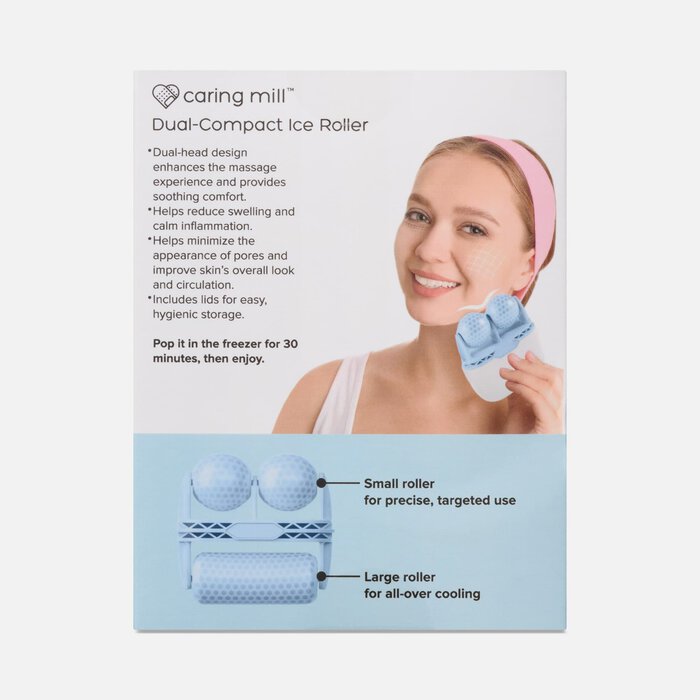 Caring Mill™ Dual Compact Ice Roller for Pain Relief, , large
