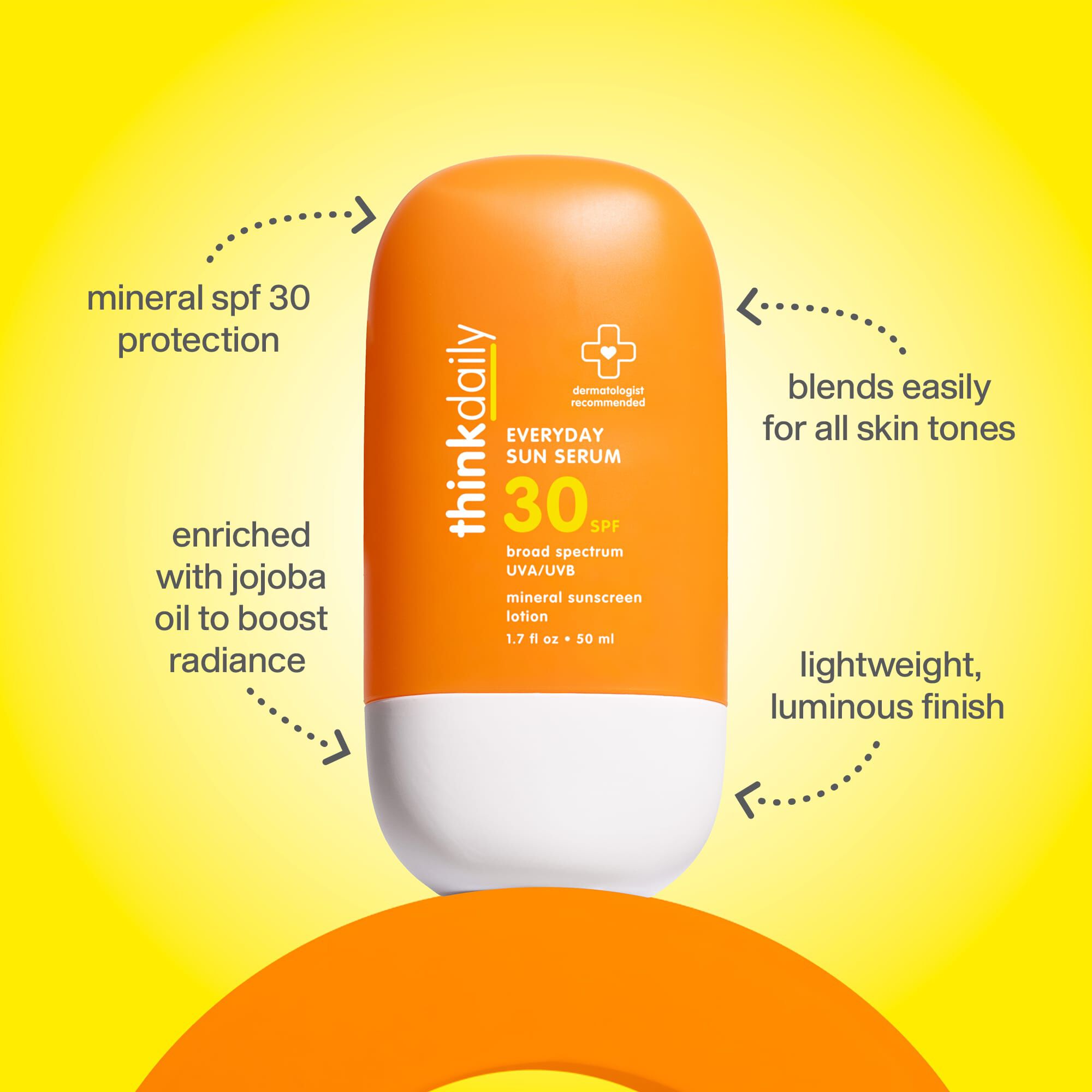 thinkdaily Everyday Sun Serum, SPF 30, 1.7 fl. oz., , large