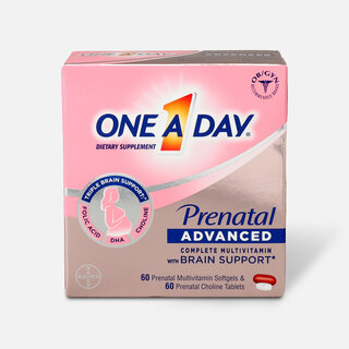 One A Day Prenatal Advanced Complete Multivitamins, 60+60 ct.
