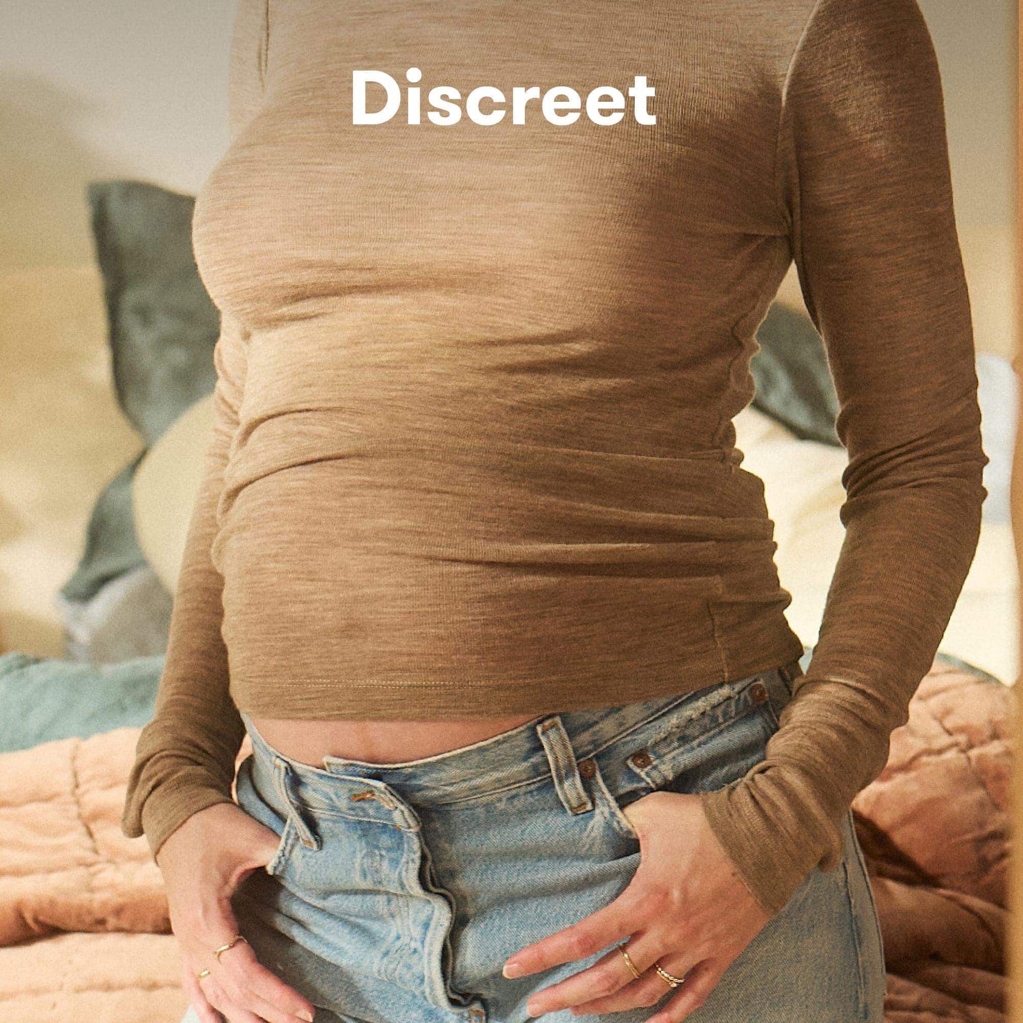 Frida Mom Dual-Support Pregnancy Belly Band, Clay, , large