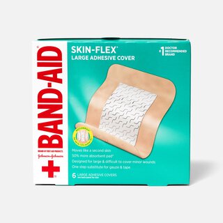 BAND-AID® Skin-Flex Large Adhesive Cover Bandages, 6 ct., , large