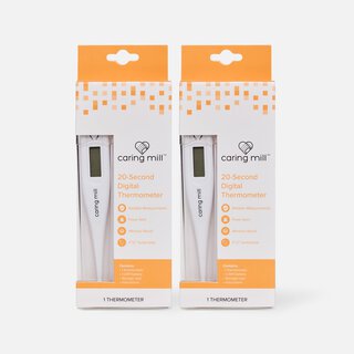 Caring Mill™ Digital Thermometer with Case (2-Pack), , large