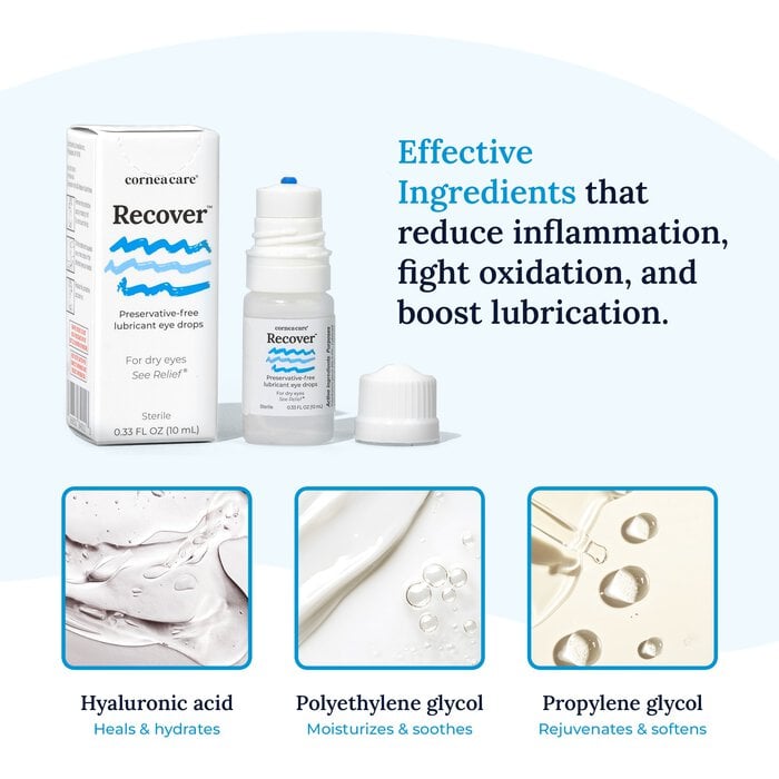 CorneaCare Recover Preservative-Free Artificial Tear, 0.33 fl oz., , large