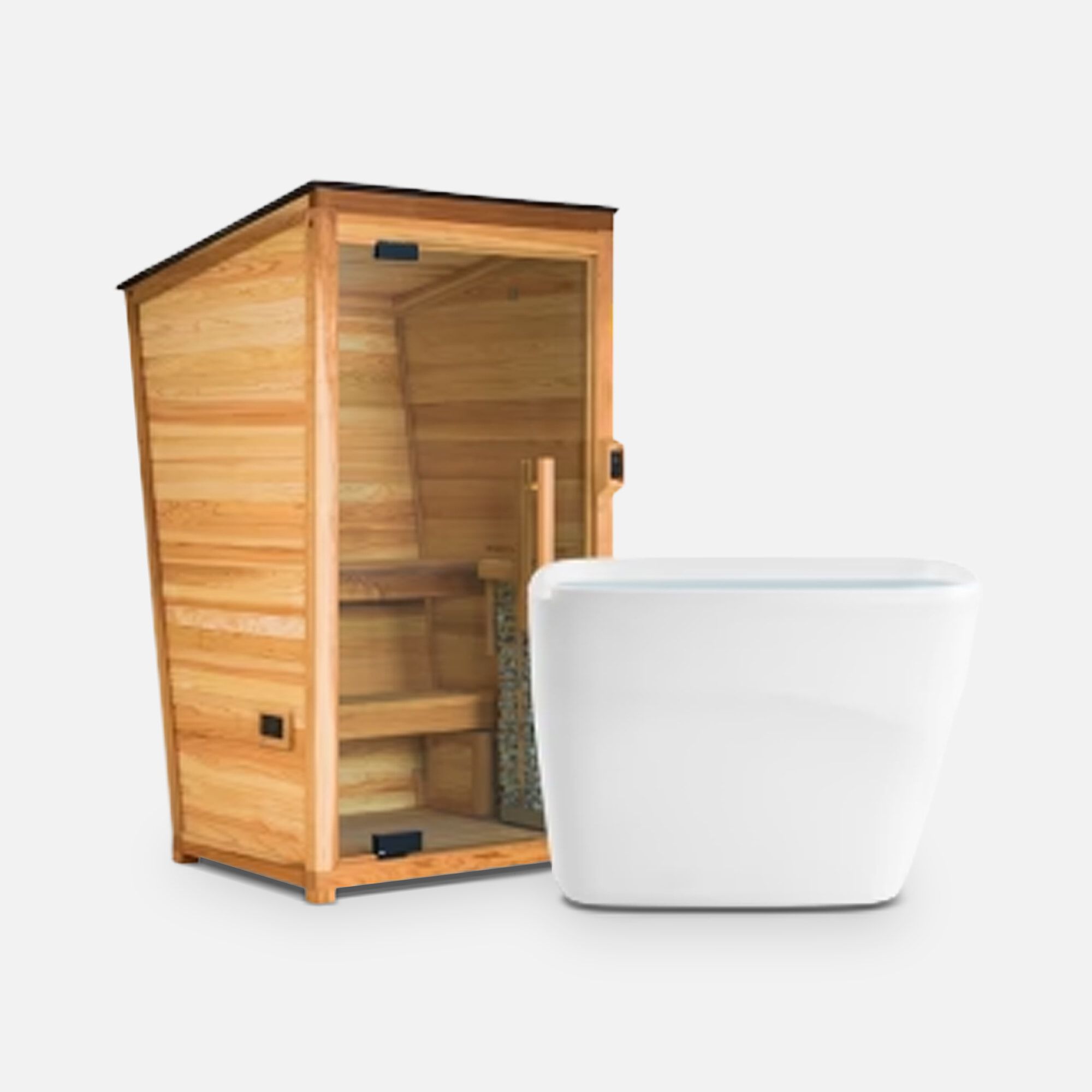 Contrast Therapy Bundle:Pod and Mini Sauna by Plunge