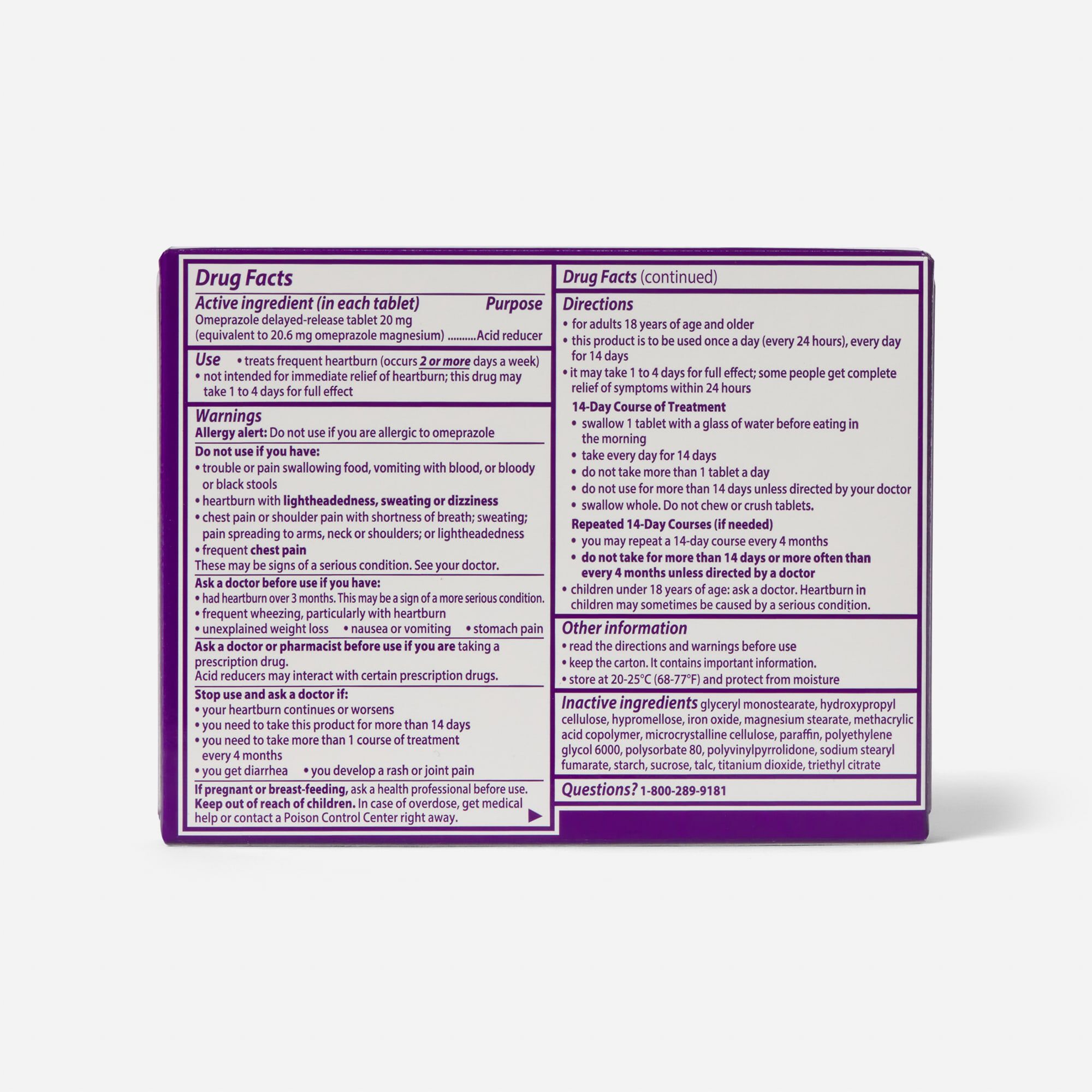 Prilosec OTC Heartburn Relief and Acid Reducer Tablets, , large