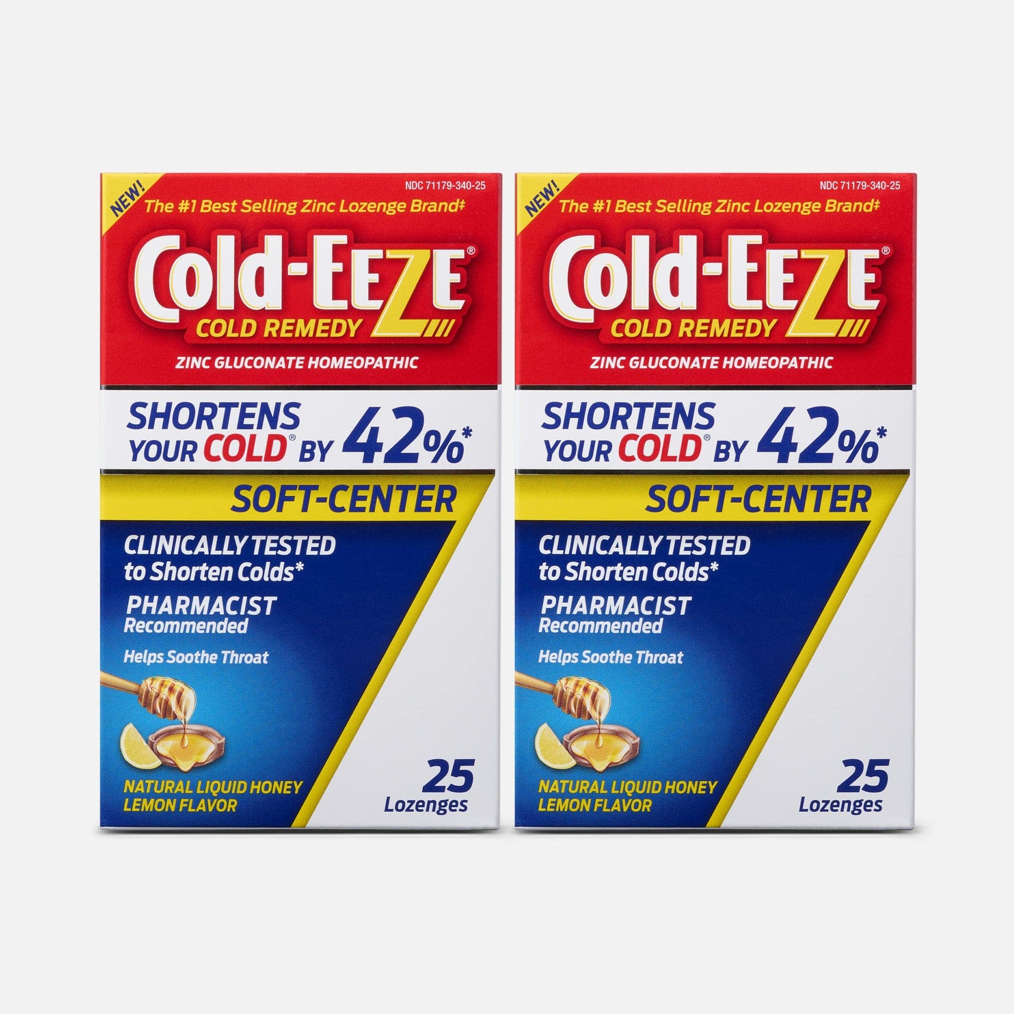 Cold-EEZE Soft-Center Liquid Honey Lozenges, 25 ct. (2-Pack), , large
