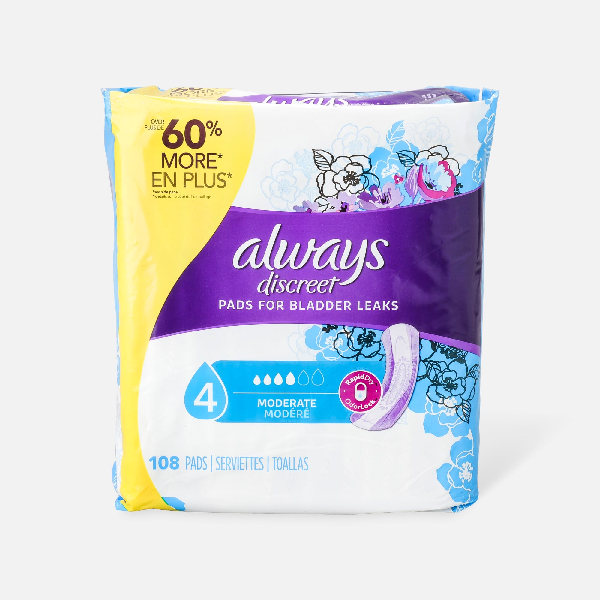 Always Discreet Moderate Incontinence Pads, , large