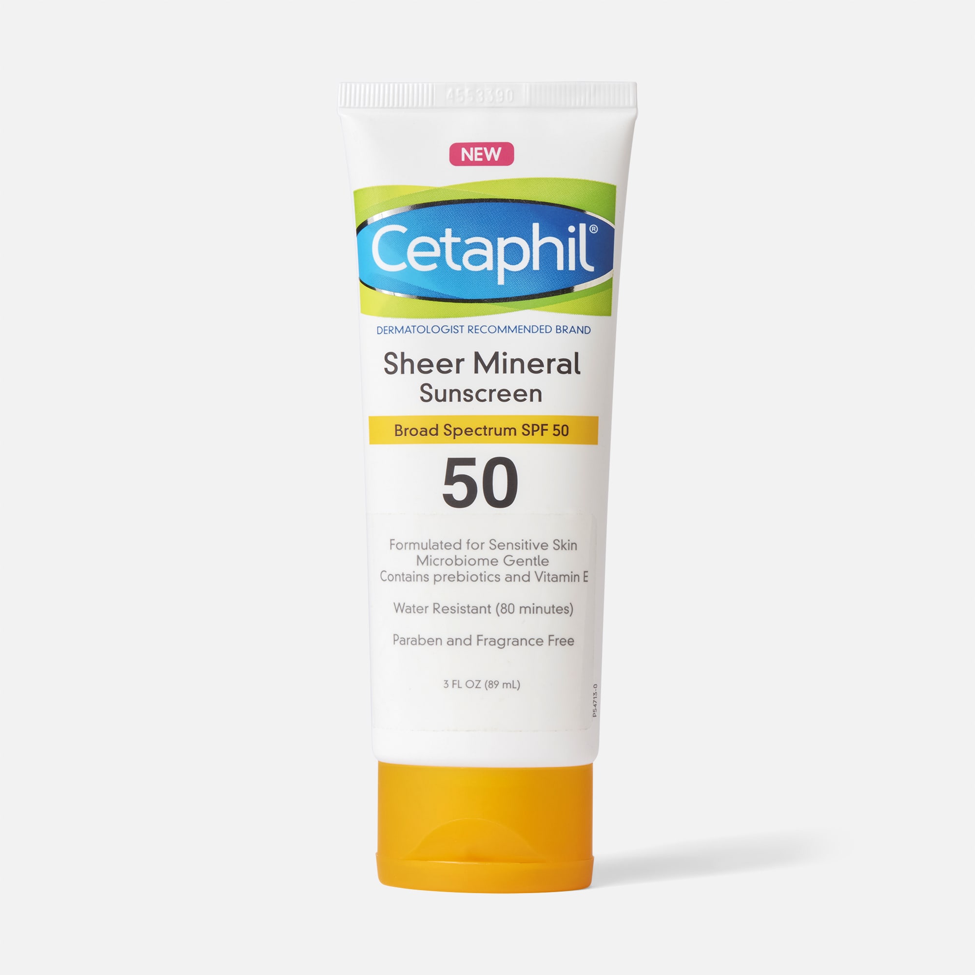 Cetaphil Sun Sheer Mineral Sunscreen Lotion for Face and Body, SPF 50, 3 oz., , large