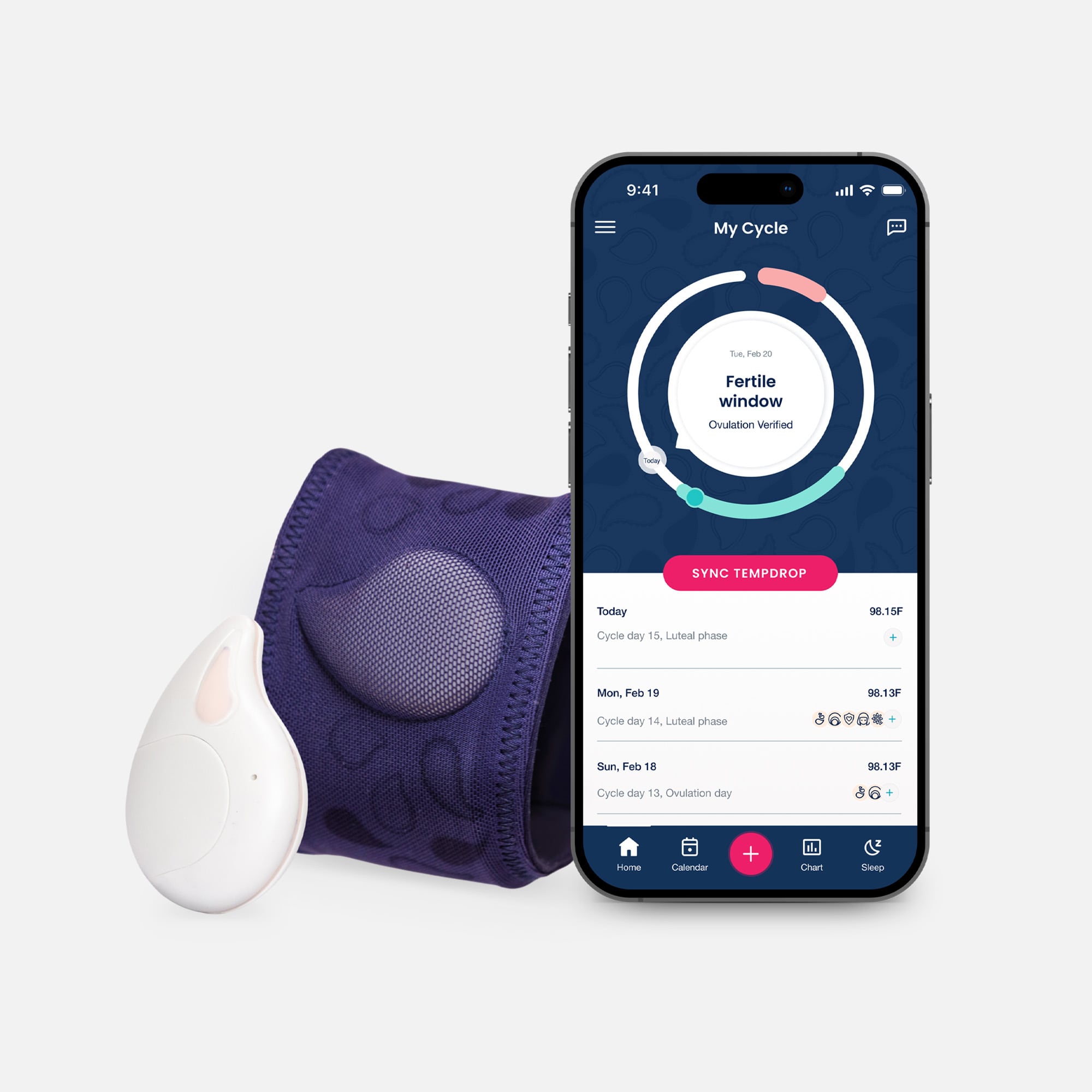 Tempdrop 2 Advanced Fertility Monitor, , large