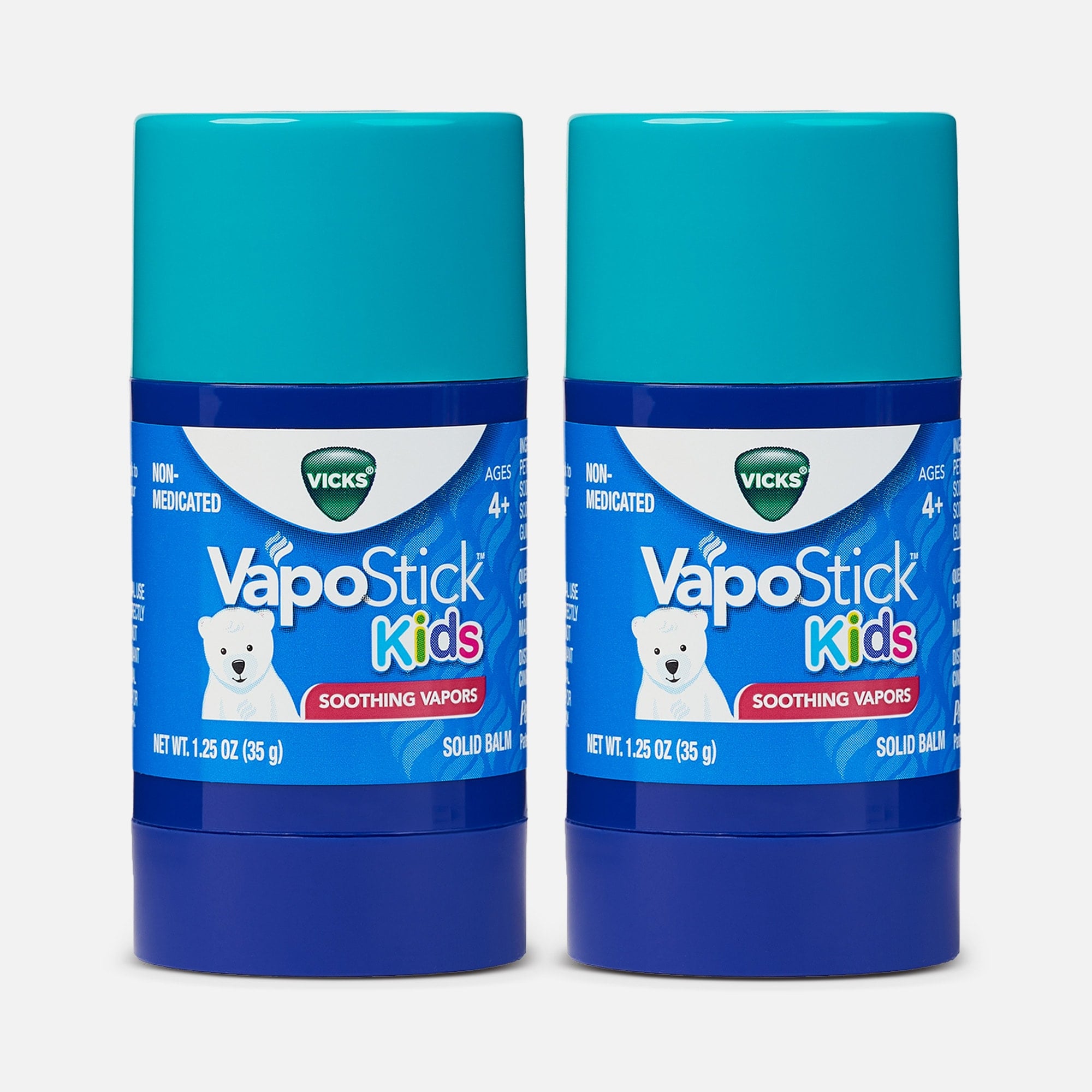 Vicks® VapoStick™ Kids Soothing Vapors Balm, 1.25 fl oz. (2-Pack), , large