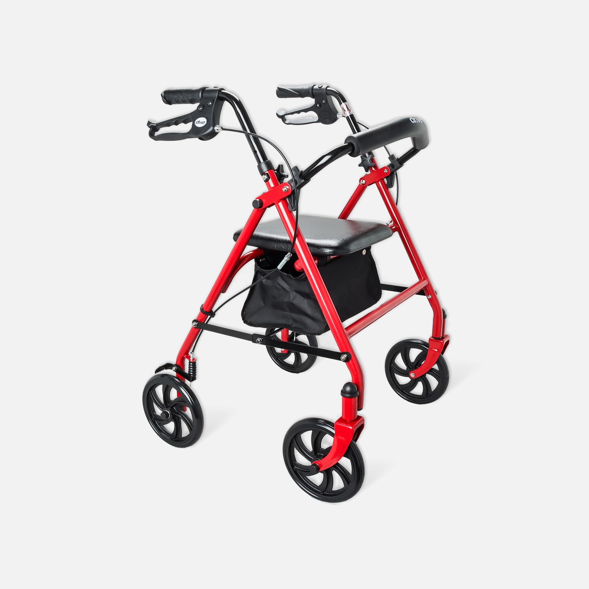 Drive Durable Four Wheel Rollator, 7.5" Casters, , large