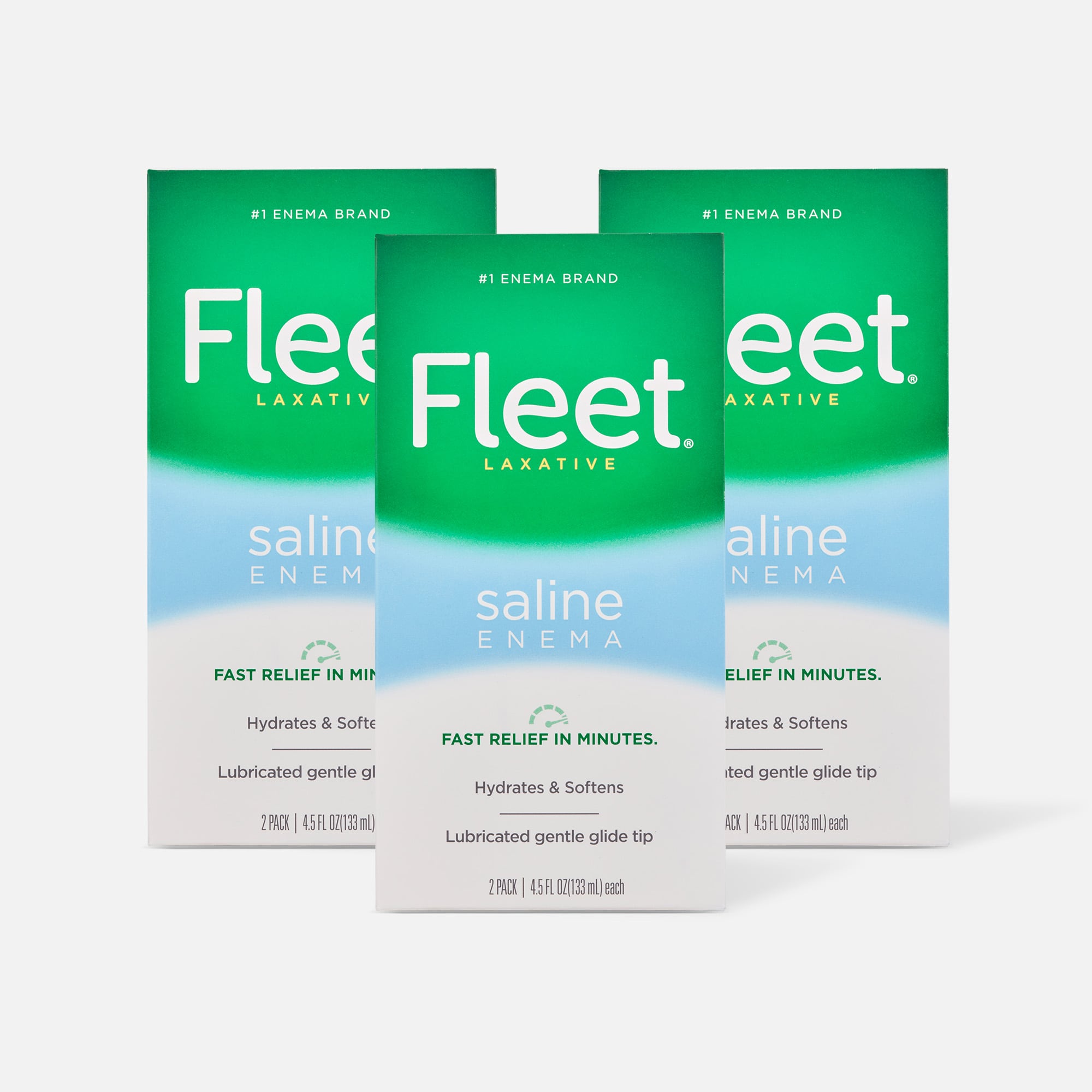 Fleet Enema, Ready-to-Use Saline Laxative (3-Pack), , large