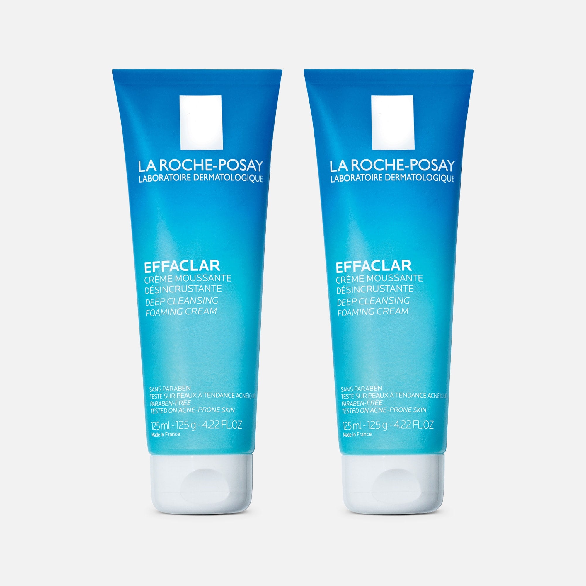 La Roche-Posay Effaclar Deep Cleansing Foaming Cream Cleanser, 4.22 oz. (2-Pack), , large