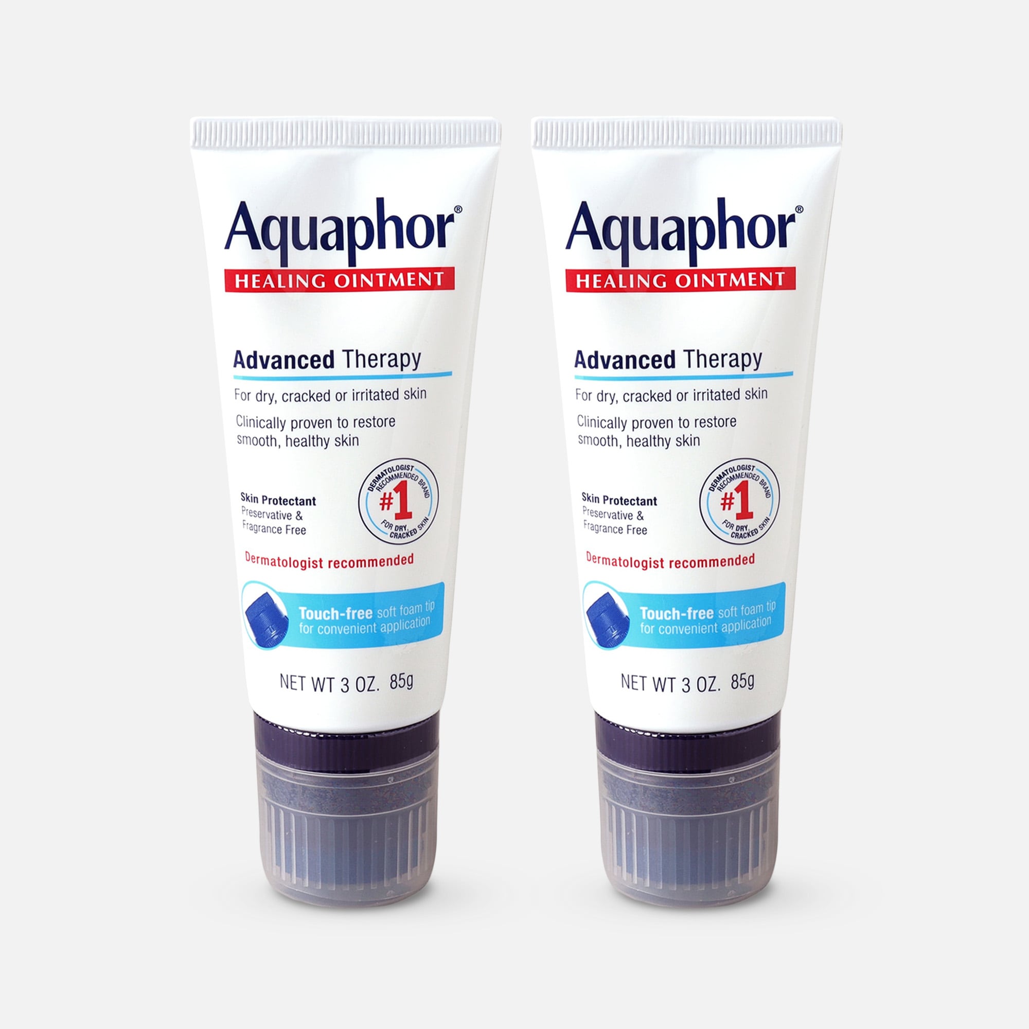 Aquaphor Healing Ointment with Touch-Free Applicator, 3 oz. (2-Pack), , large