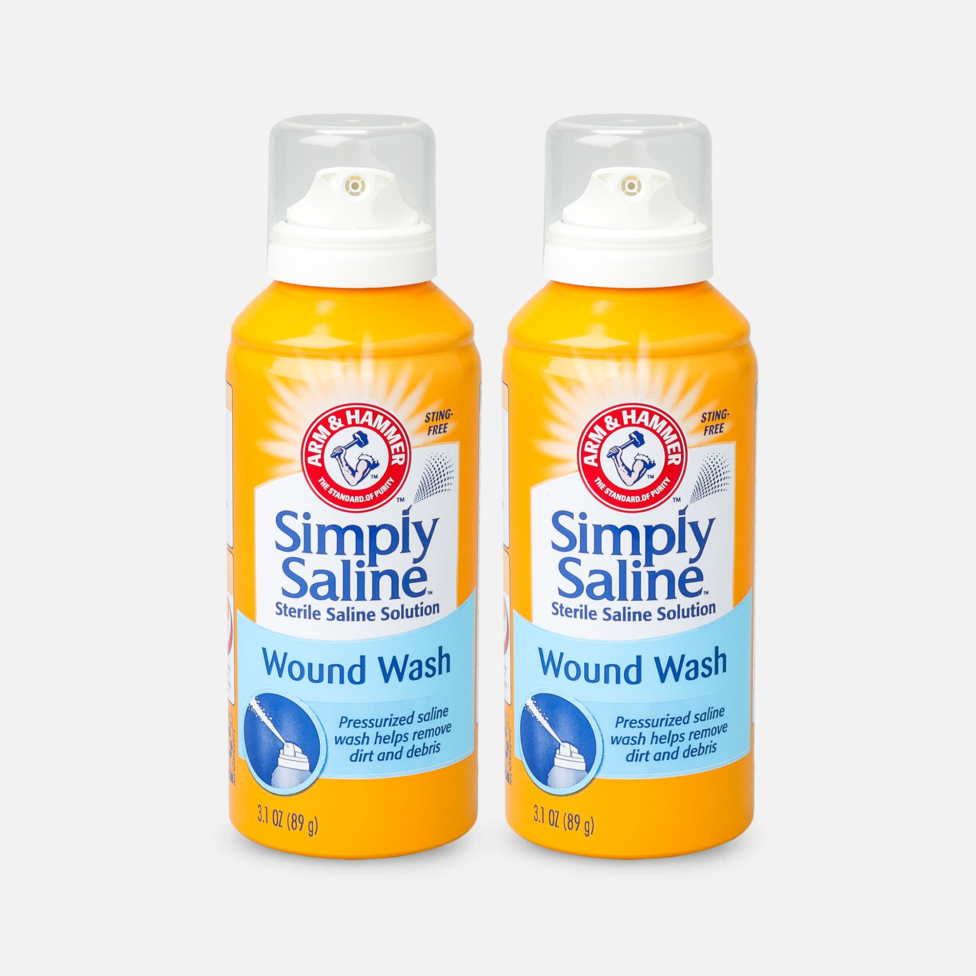Wound Wash Saline, Simply Painless 0.9% - 3 oz. (2-Pack), , large