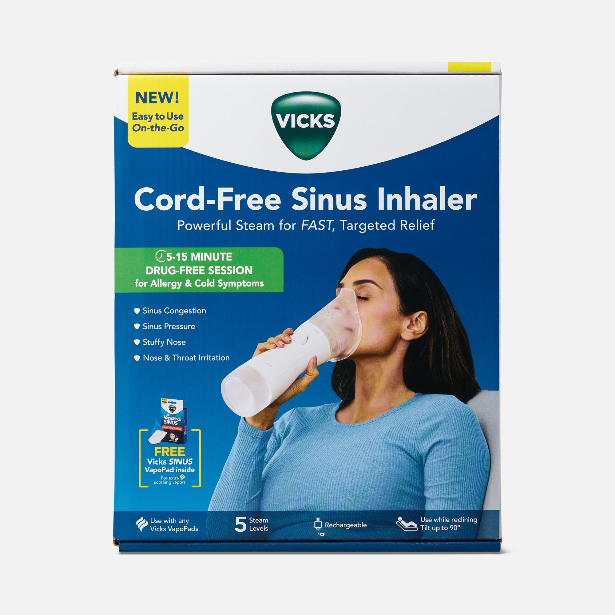 Vicks® Personal Sinus Inhaler, Cordless, , large