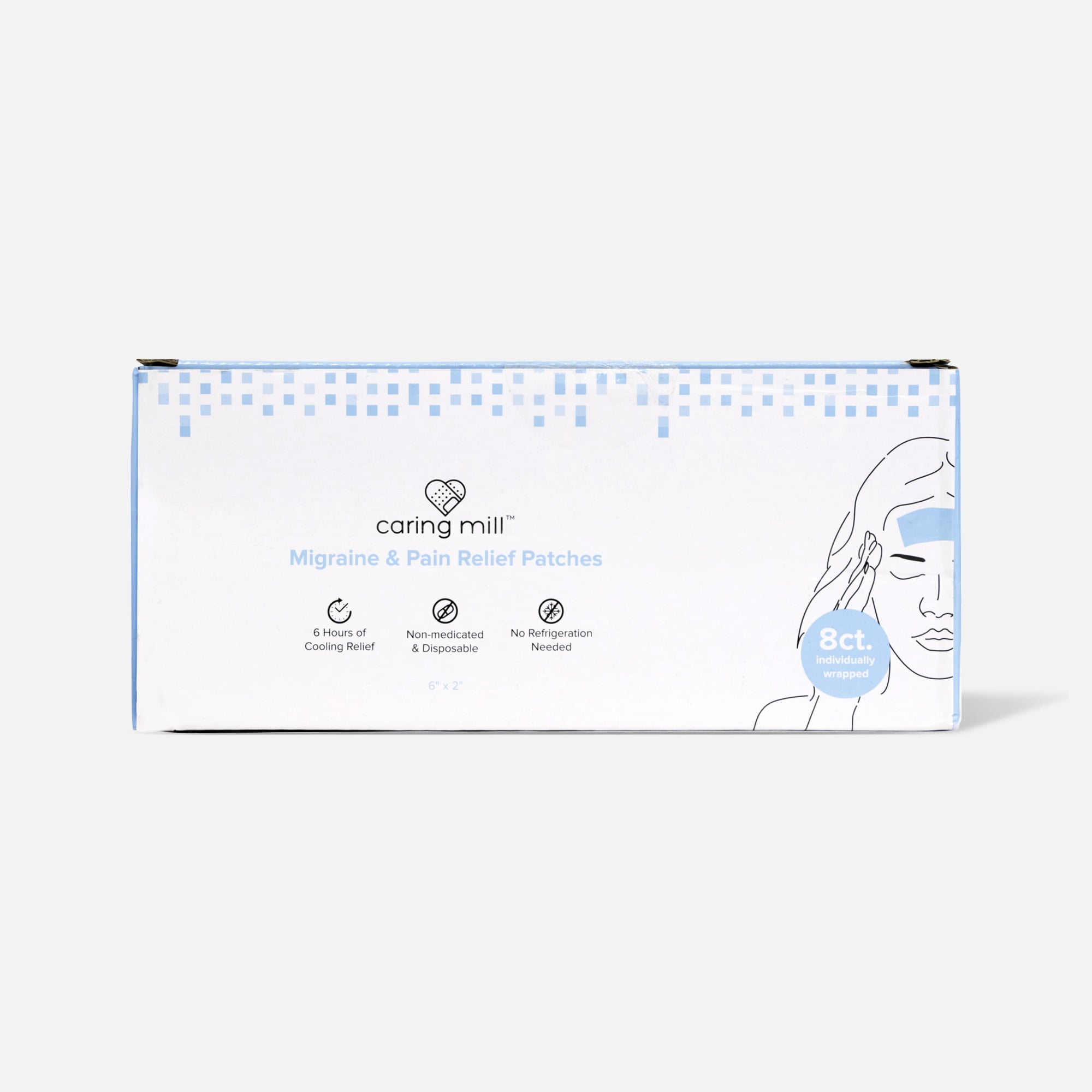 Caring Mill™ Migraine & Pain Relief Patches, 8 ct., , large