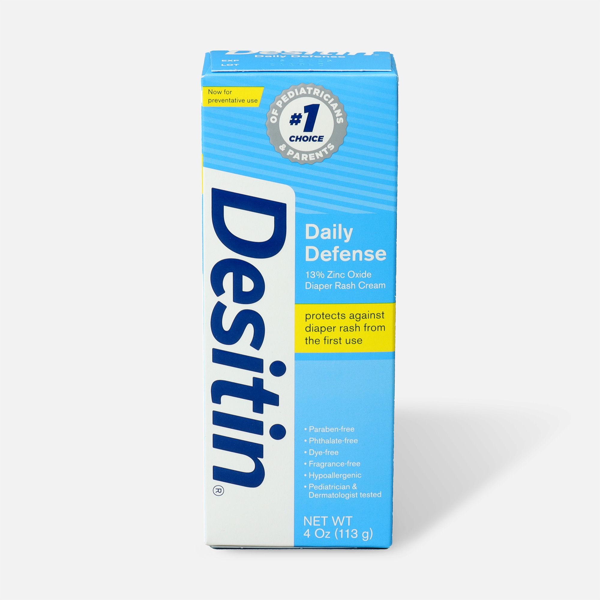 Desitin Daily Defense Zinc Oxide Diaper Rash Cream, , large
