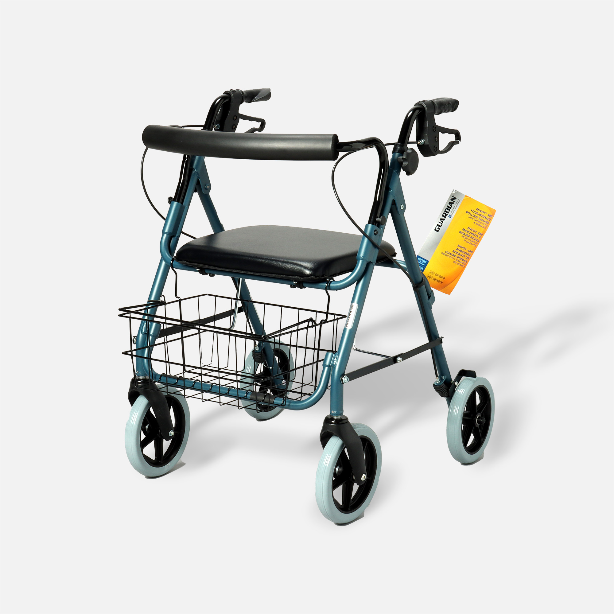 Guardian Envoy 480 Delux Rolling Walker, , large